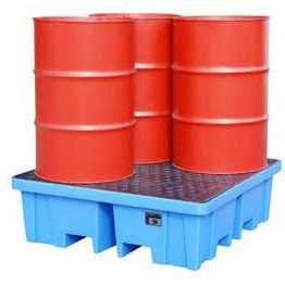 Auffangwanne 4 Fass (DIBt) Maße 1280x1280x275 mm (LxBxH)