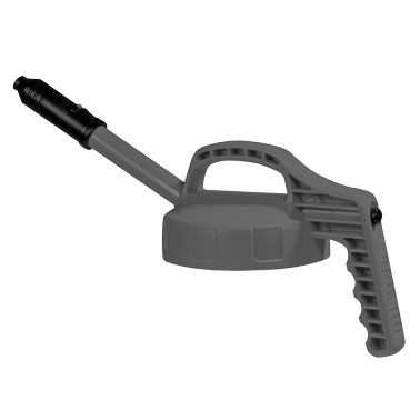 Dosierdeckel für Flüssigkeitsbehälter, mit extra langem Auslauf, grau