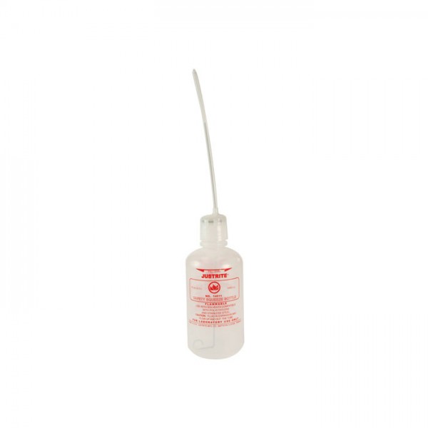 Ausgabeflasche 1 Liter mit flexiblem Schlauch für brennbare Flüssigkeiten, transparent