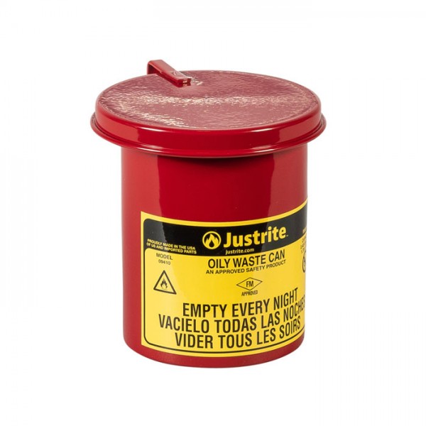 Sicherheits-Abfallbehälter für brennbare Stoffe, 2 Liter, SoundGard in rot